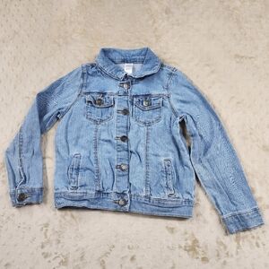 Girls Denim Jean Jacket Stretch Carters Size 6